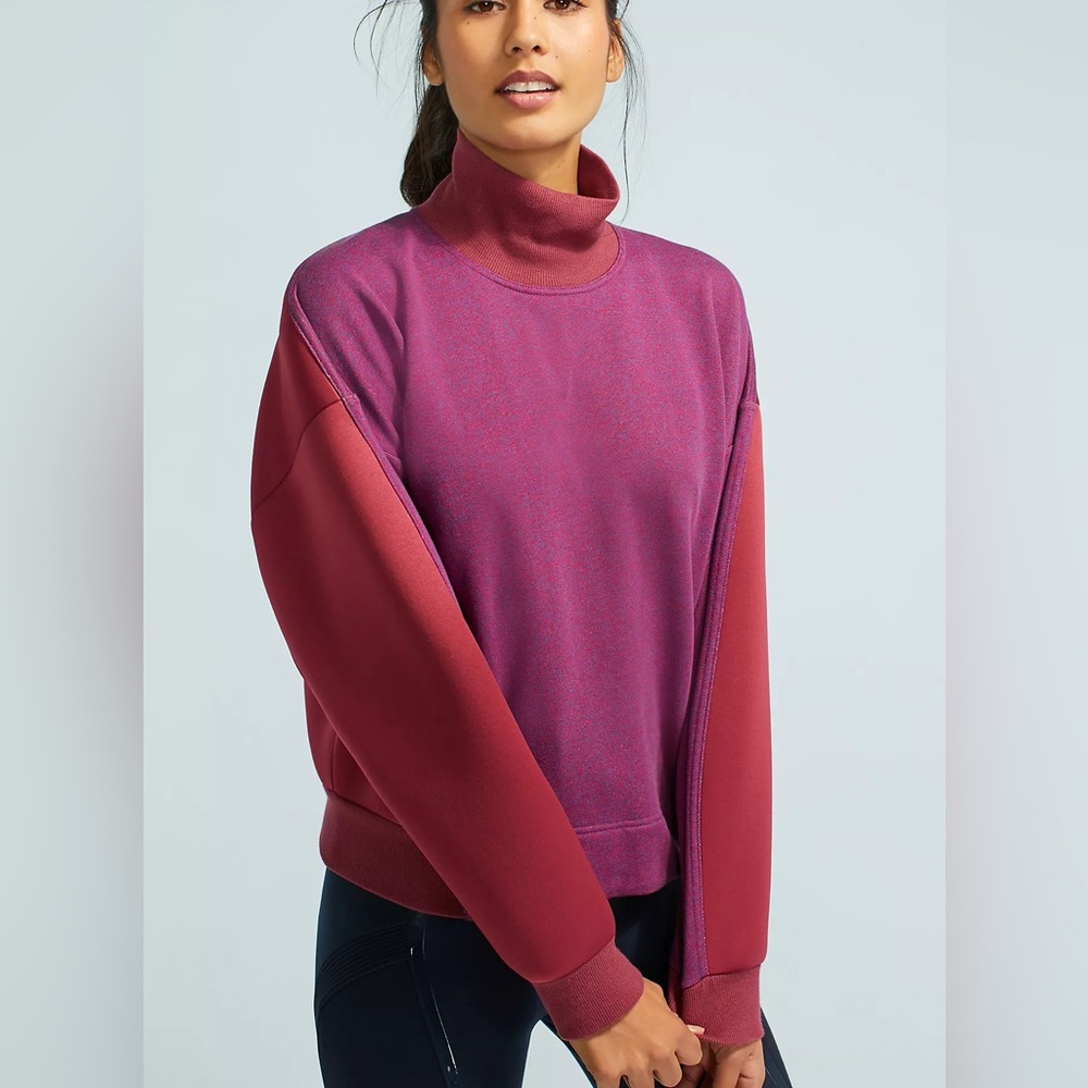 Adidas by Stella McCartney Red Cowl Turtleneck Sweater Size Small